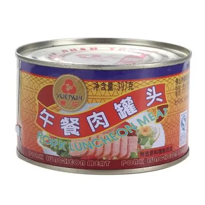 340g Empty Rectangular Tin Can Trapezoidal Can for Luncheon Meat/Corn/Beef Food Packing
