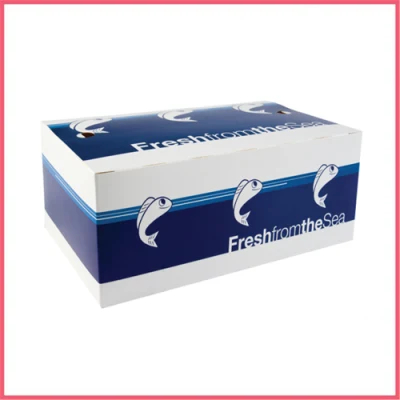 Custom Printed Corrugated Cardboard Paper Steak Frozen Seafood Shrimp Meat Chicken Pork Beef Mutton Fish Mailer Product Shipping Packing Packaging Carton Box
