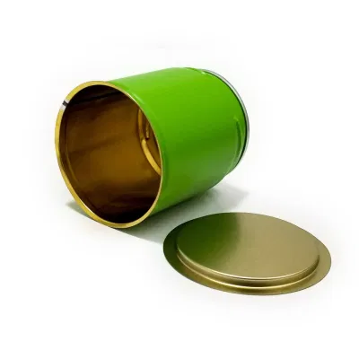 Hot Sale Metal Packaging Container Food Grade Beautiful Small Eco Friendly Airtight Empty Matcha Can Boxes