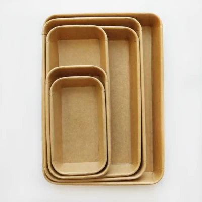 Disposable Takeaway Biodegradable Printed Paper Box Fast Food Packaging