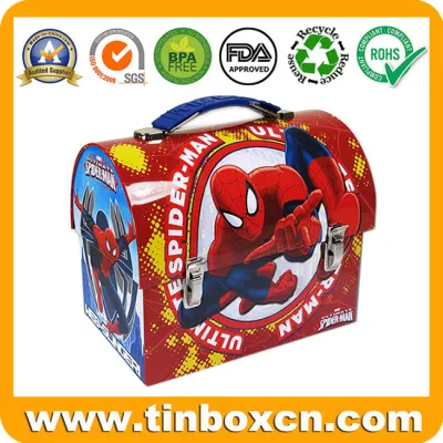 Metal Lunch Box with Handle for Gift Tin Box Packaging