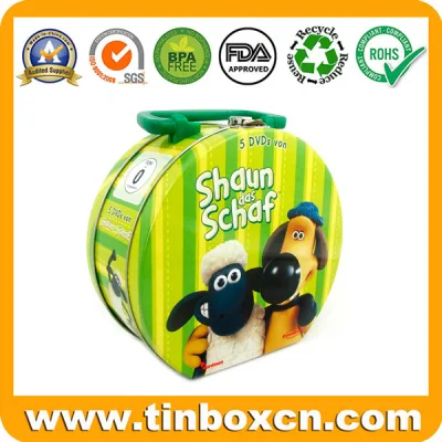 Metal Lunch Box with Handle for Gift Tin Box Packaging