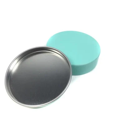Customized Printed Tinplate Box Mini Tin Box for Shoe Polish Round Metal