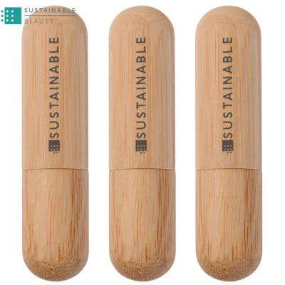 Custom Wholesale Compostable Replaceable Recycling Bamboo Empty Refill Lipstick Packaging