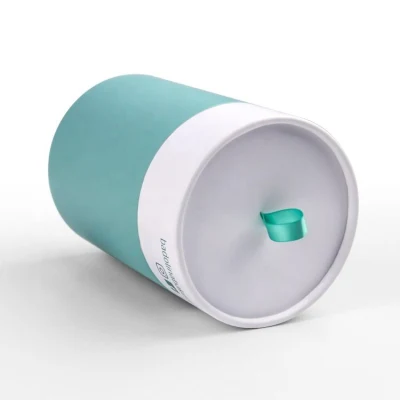 Wholesale Luxury Cylinder Paperboard Childproof Tea Tube Packaging Paper Cosmetic Canister Cylinder Packaging Box