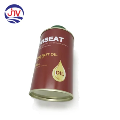 Custom Small Olive Walnut Oil Tin Can Containers
