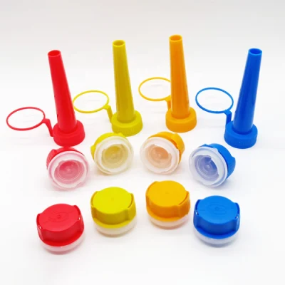 PE Plastic Caps Cover Lids Stopper with Nozzle for Machines Equipment Oil