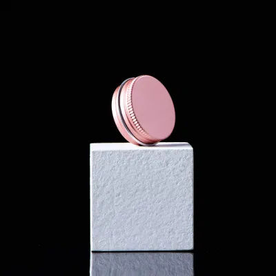 2 Oz Aluminum Screw Lid Round Tin Container Bottle for Cream