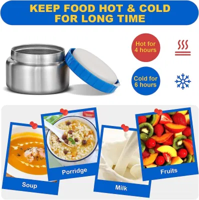 Aohea 250ml Thermal Soup Mug for Kids Children Toddle Food Bottle Jar