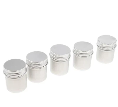 70ml 140ml Solid Color Airtight Smell Proof Container Aluminum Metal Sealed Can Tea Jar