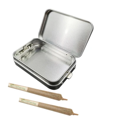 Wholesale Custom Printing Pre Rolled Tins Childproof Child Resistant Case Candy Child Proof Metal Tin Box