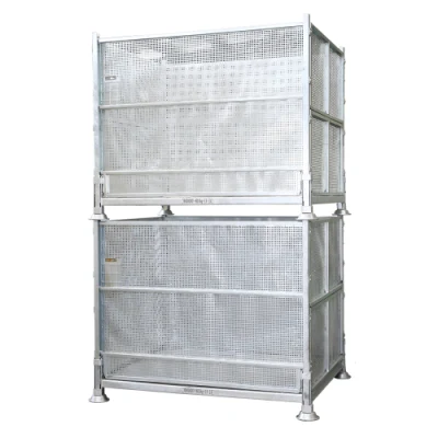 Made in China Zinc Wire Cages Metal Pallet Cage Wire Mesh Container for Storage