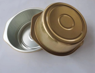 Disposable Airline Aluminium Foil Container Round Barbecue Aluminum Foil Tin Box