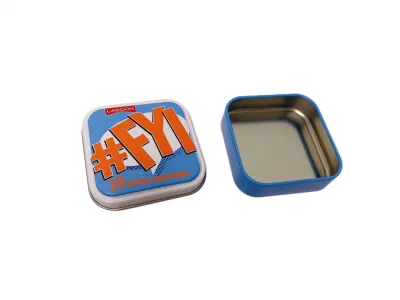 Square Candy Tin Box Metal Tin Small Sweet Tin Can Candy Mint Tin Packaging Tin Box