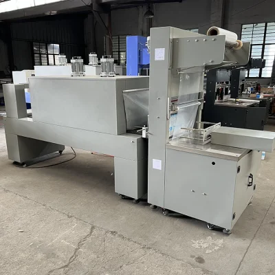 High Speed Automation Film Wrapping Machine Automatic Big Infusion Bottles Tins Sleeve Sealing &amp; Shrink Packing Machine