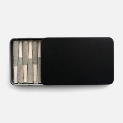 Custom Print Metal Slide Tin Case Child Proof Tin Can Rectangular Child Resistant Sliding Tin Box