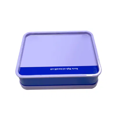Rectangular Mini Tinplate Storage Tin Box Metal Packaging