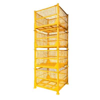 Made in China Zinc Wire Cages Metal Pallet Cage Wire Mesh Container for Storage