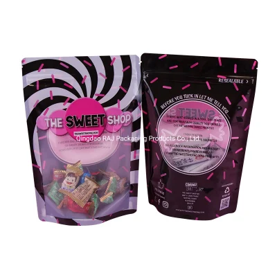Custom Print Gummy Candy Cookies 3.5g Tobacco Cigar Cigarette Mylar Ziplock Laminated Food Packaging Doypack Bag Aluminum Foil Smell Proof Stand up Pouch