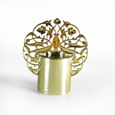 Beautiful Perfume Bottles Accessories Plastic Caps Bottle Aluminum/Metal/Plastic Cap Perfume with Flower Cap