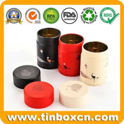 Mini Small Metal Tea Tin Box Tea Caddy Canister Tins