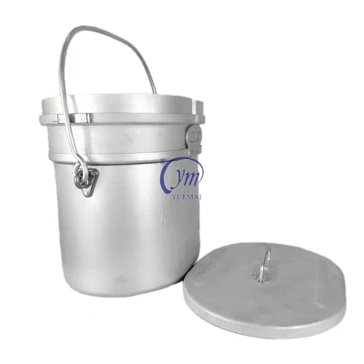 Camping Backpacking Hiking Large Capacity Lunch Box Army Style Mess Kit Tin 5 Parts in 1