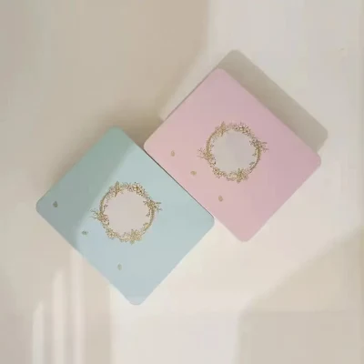 Rectangular Empty Metal Biscuit Tin Box Lid Candy Storage Seamless Tin