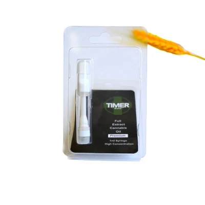 Custom Factory Direct Clamshell Plastic Vape Cart Packaging 500mg Ceramic Cartridge Plastic Pack PVC Blister Packaging