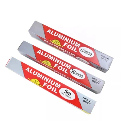 Heavy Duty Aluminium Foil Small Tin Foil Roll Foil Wrapping Paper Aluminum Foil for Food Packaging