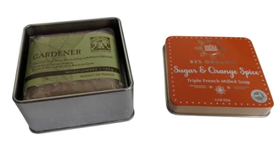 Metal Soap Tin Box Household Tin Storage Container Small Metal Square Soap