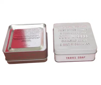 Metal Soap Tin Box Household Tin Storage Container Small Metal Square Soap