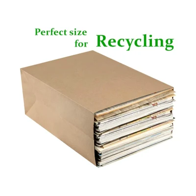 Custom Logo Printed Recycle Food Grade Karft Paper Bag Wholesale Food Packaging