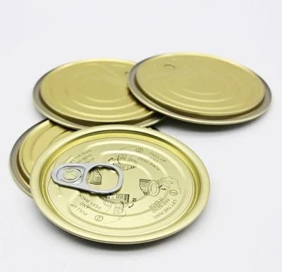 Hongbo Manufacture 73mm Golden Silver Color Easy Open Top Lid Tin Open for Food Cans Packaging