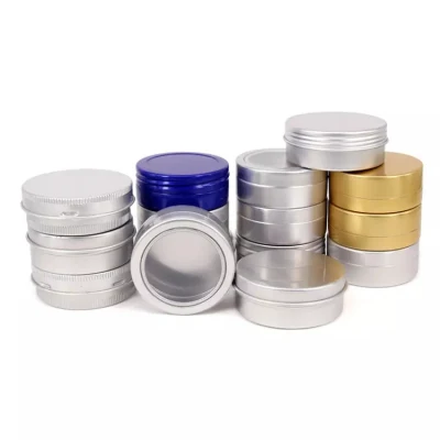2024 New Aluminum Jar Wax Aluminum Cosmetic Jar Metal Tin Aluminum Jar