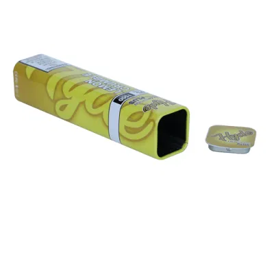 Colorful Printed Custom Rose Fruit Tea Coffee Hawaii Cocktail Square Candy Food Gift Storage Packaging Large Metal Tin Can Tin Box