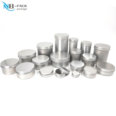Aluminum Jar Wax Pomade Jar Aluminum Cosmetic Jar Metal Tin Aluminum Jar