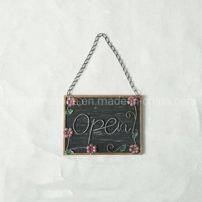 Decorative Flower Door Welcome Sign Metal Ornament