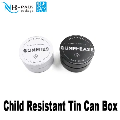 China Good D72X107hmm Height Child Resistant Function Child Proof Tin Can