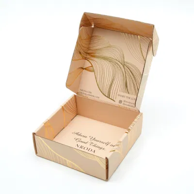 Custom Made Colored Printing Garment Book Shaped Packaging Shipping Mailer Box for Clothes