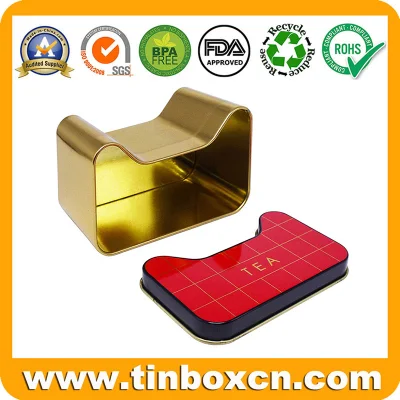 Novel Decorative Cat Shaped Tea Box Metal Gift Tins for Candy Chocolate