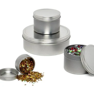 70ml 140ml Solid Color Airtight Smell Proof Container Aluminum Metal Sealed Can Tea Jar