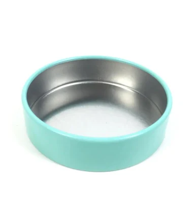 Customized Printed Tinplate Box Mini Tin Box for Shoe Polish Round Metal