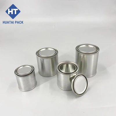 Factory Paint Tin Can with Lever Lid 1pint Small Round Tin Can for Paint