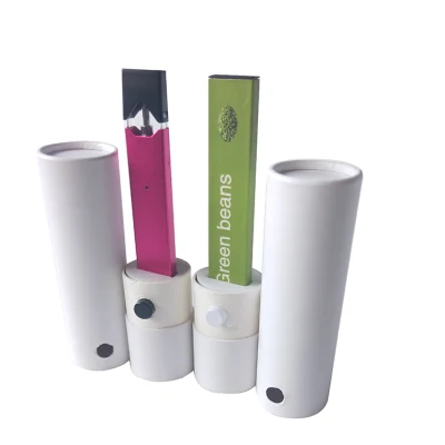 High Quality Small Cylinder Child Resistant Boxes Round Circular Child Proof Safe Tube Packaging for Distillate Oil