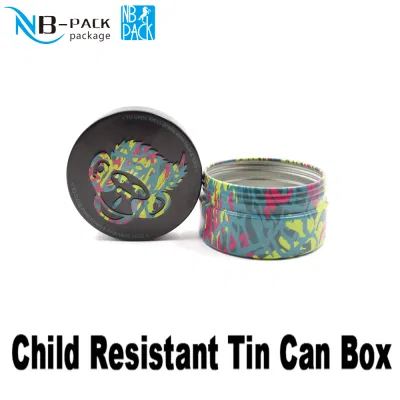 Child Resistant Child Proof Cr Online Sale Sliver 2oz 4oz 8oz Round Empty Metal Pink Travel Cute Christmas Packing Soy Wax Candle Tin Jar