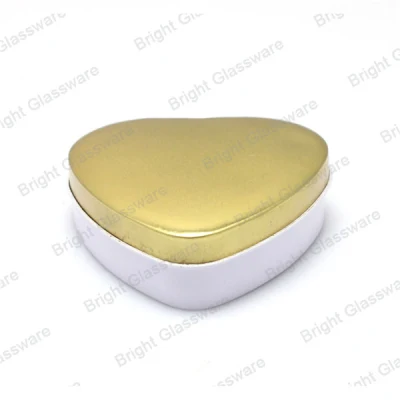 Hot Sale Heart Shape Metal Travel Tin Container for Candle