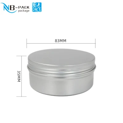 Customized 6oz 8oz 12oz Matte Round Purple White Metal Candle Aluminum Jar Seamless Black Tin Candles Soy Wax Containers