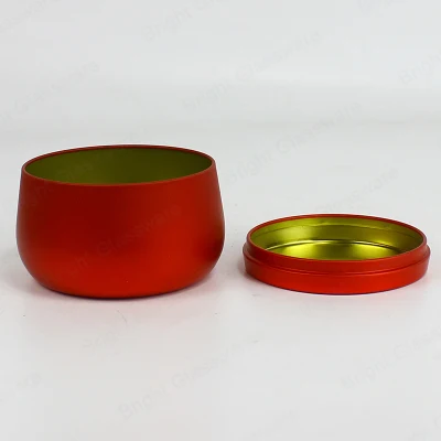 Custom Decorative Empty Candle Tins with Lids Wholesale