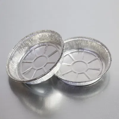 8011 High Quality 7inch 8inch 9inch 11inch Customized Disposable Round Aluminum Pan Foil Metal Food Containers Aluminum Tin Container