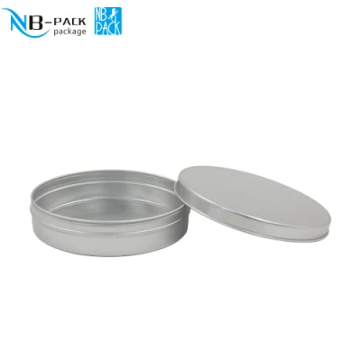 Nb-Pack Aluminum Tin Airtight Jar Metal Aluminum Slant Jar with Metal Aluminum Lid